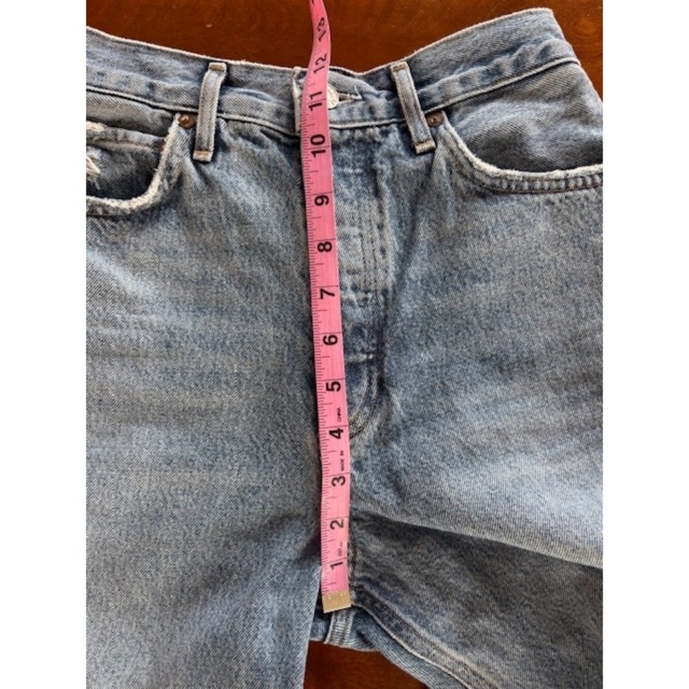 AGOLDE 90s Pinch Waist High Rise Straight Leg Jeans Light Blue Denim Size 26 - Picture 13 of 16